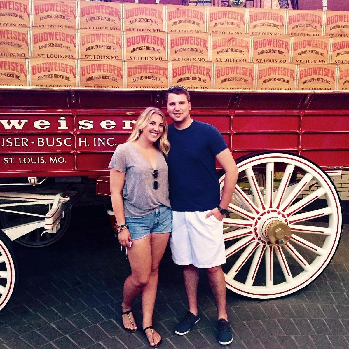 One of our very first dates! Budweiser Tour!