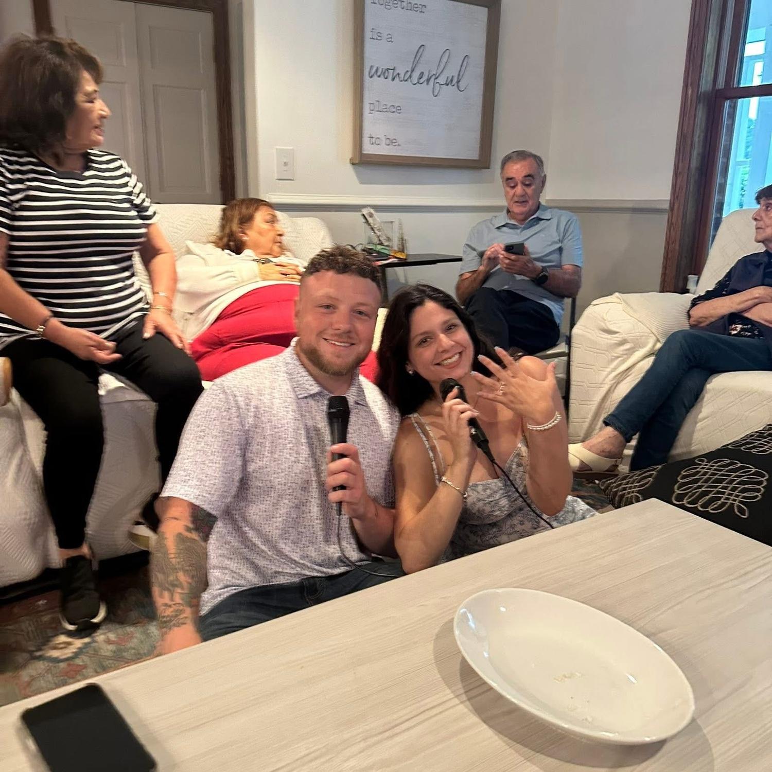 Karaoke after the big proposal