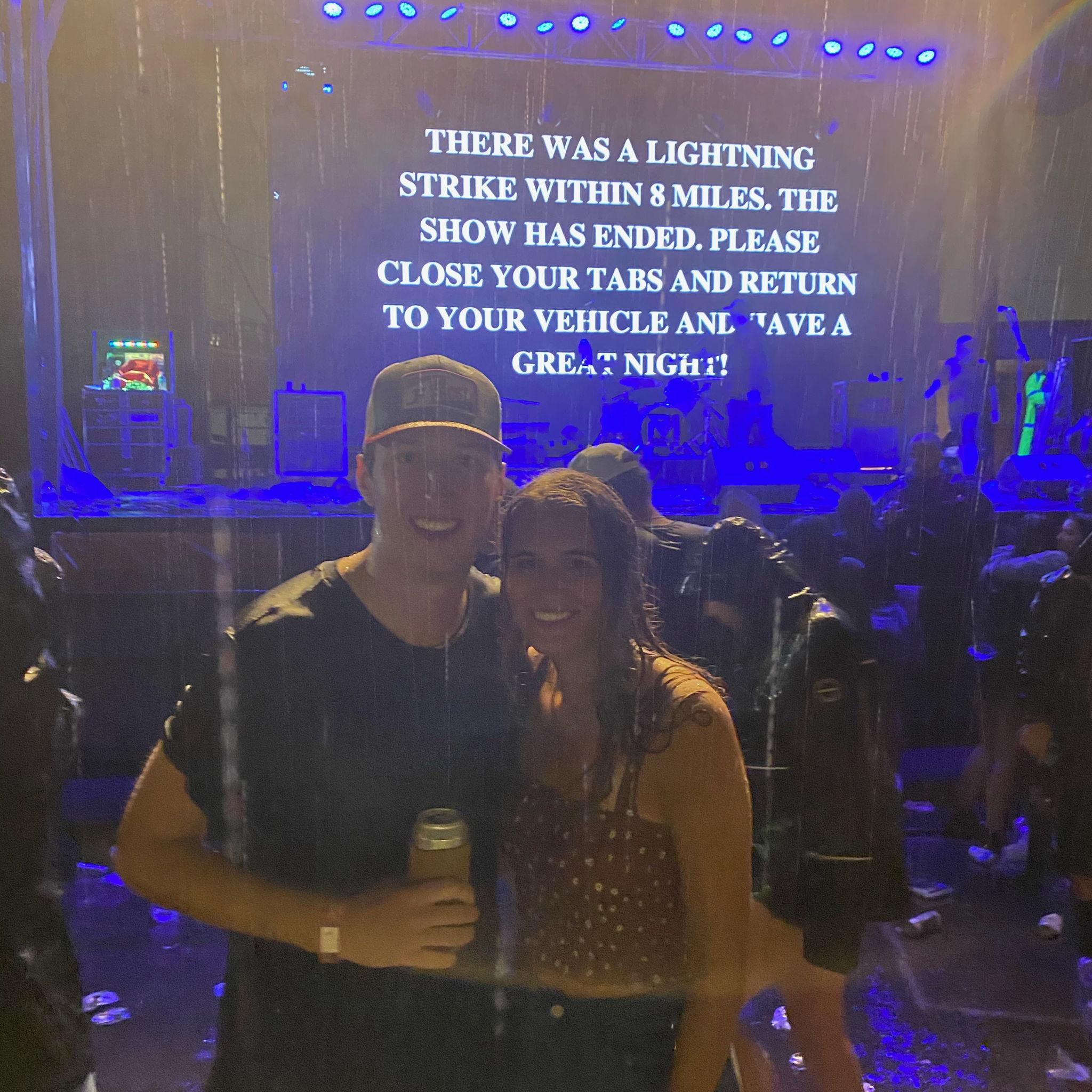 Drove to Alabama for a Parker McCollum concert when a tropical storm hit