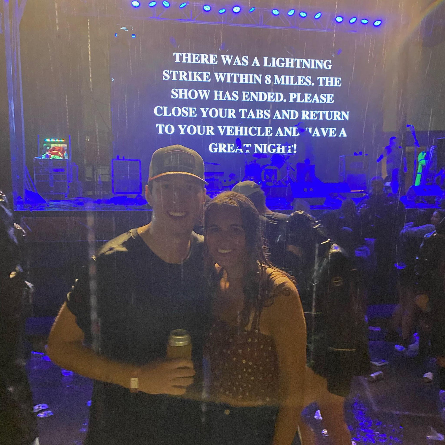 Drove to Alabama for a Parker McCollum concert when a tropical storm hit