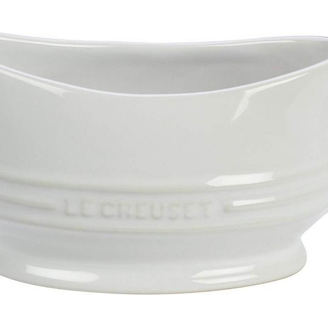 Le Creuset PG9700-1216 Stoneware 12-Ounce Gravy Boat, White