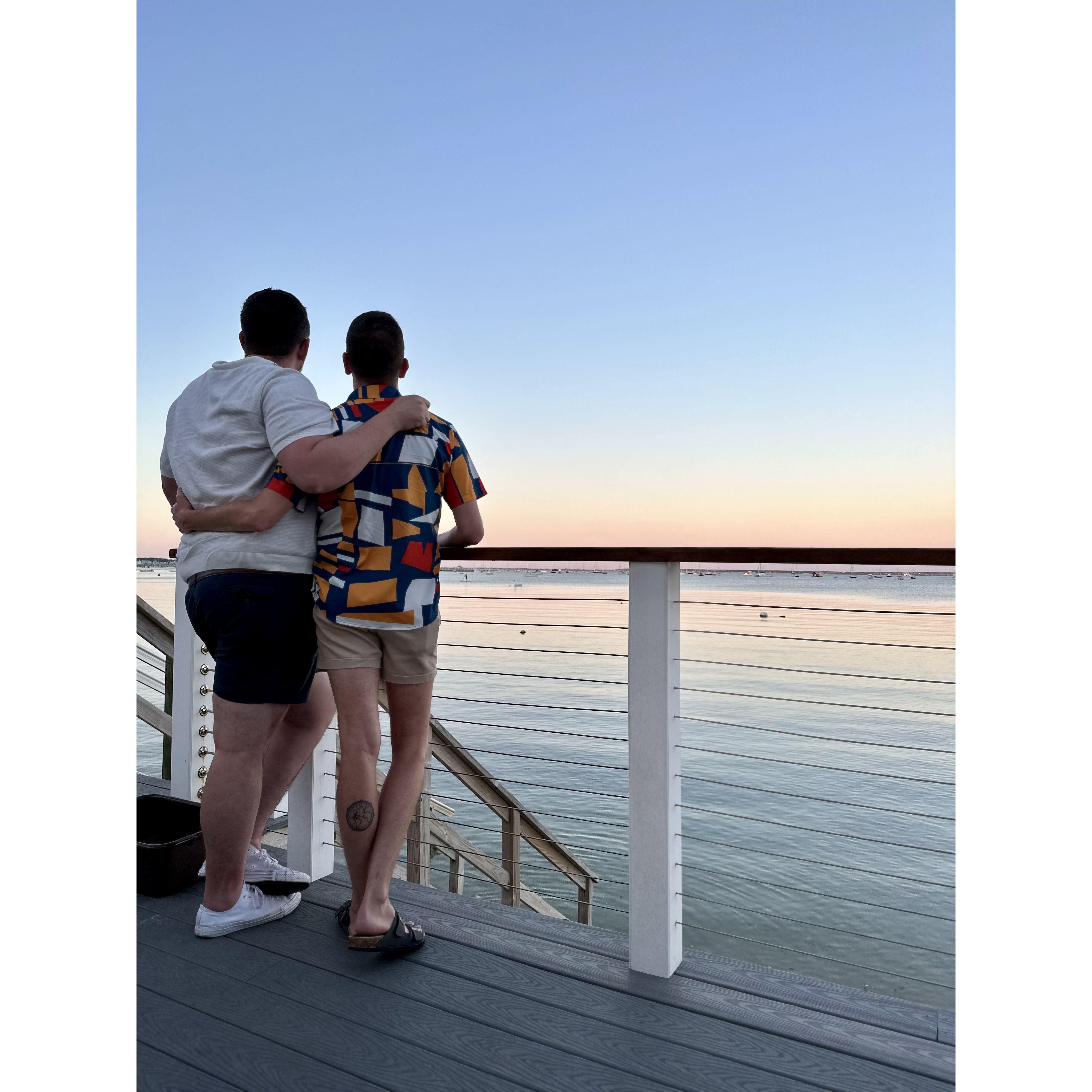 One of our last nights in Provincetown, MA during the week we got engaged