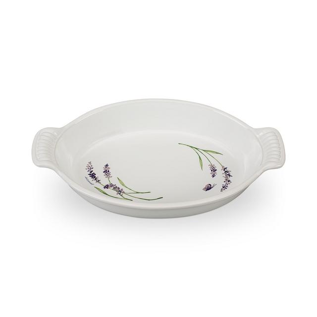 Le Creuset 1.7-Qt. Oval Au Gratin with Lavender Appliqué