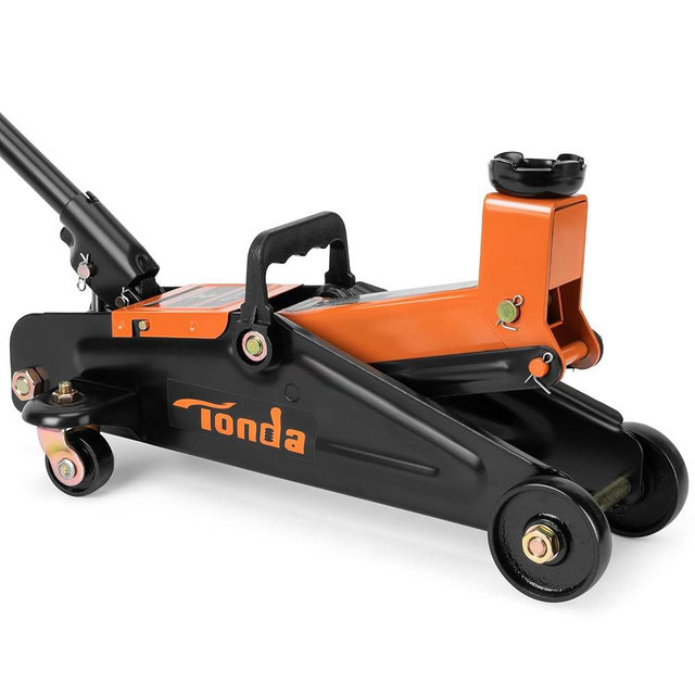 Tonda Floor Jack, Hydraulic Portable Car Jack, 2 Ton (3,800 lb) Capacity, Black