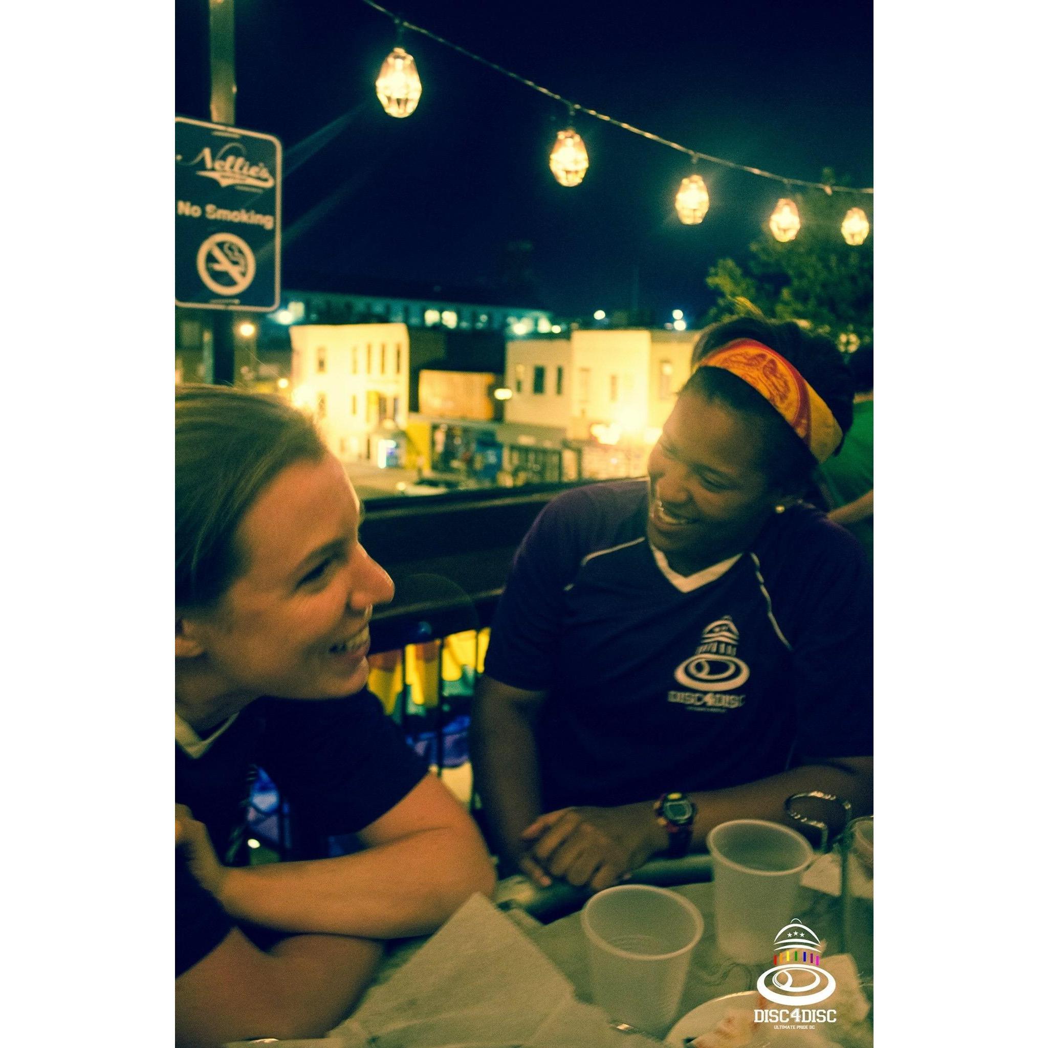 The summer we met on the frisbee team!