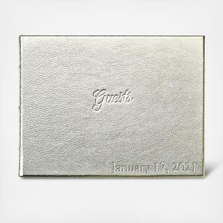 Personalized Leather Guestbook