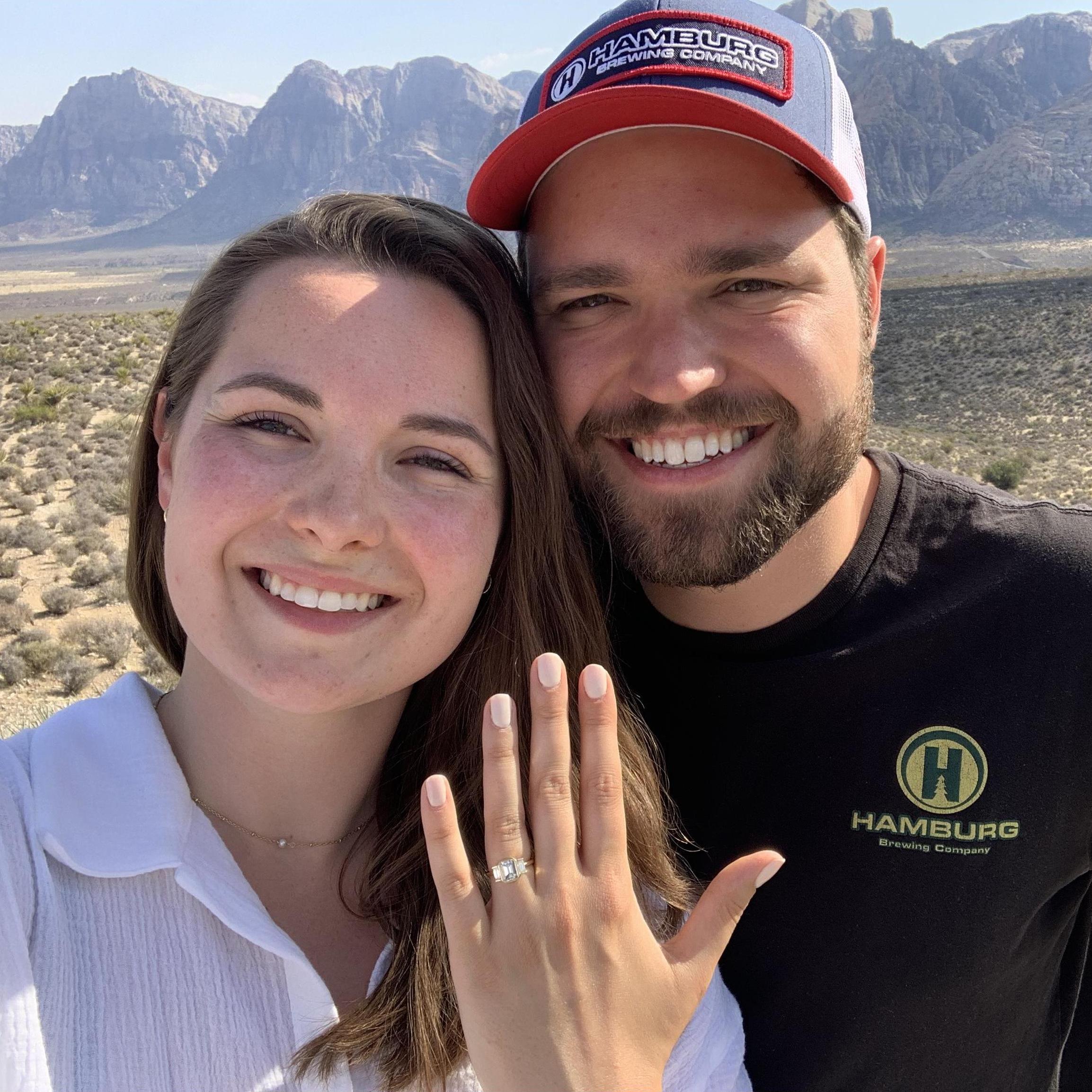 When Richard proposed at Red Rock Canyon!