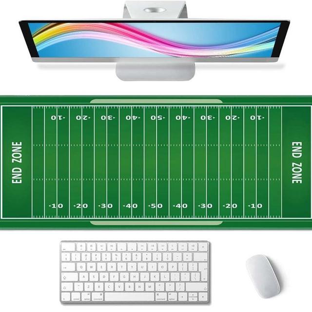 Desk Mat, Large Desk Pad Large Mouse Pad Cute Desk Accessories Home Office Essentials XL Desk Mat Desk Pad Mat for Keyboard Mouse Desk Pads On Top of Desks Computer American Football Field
