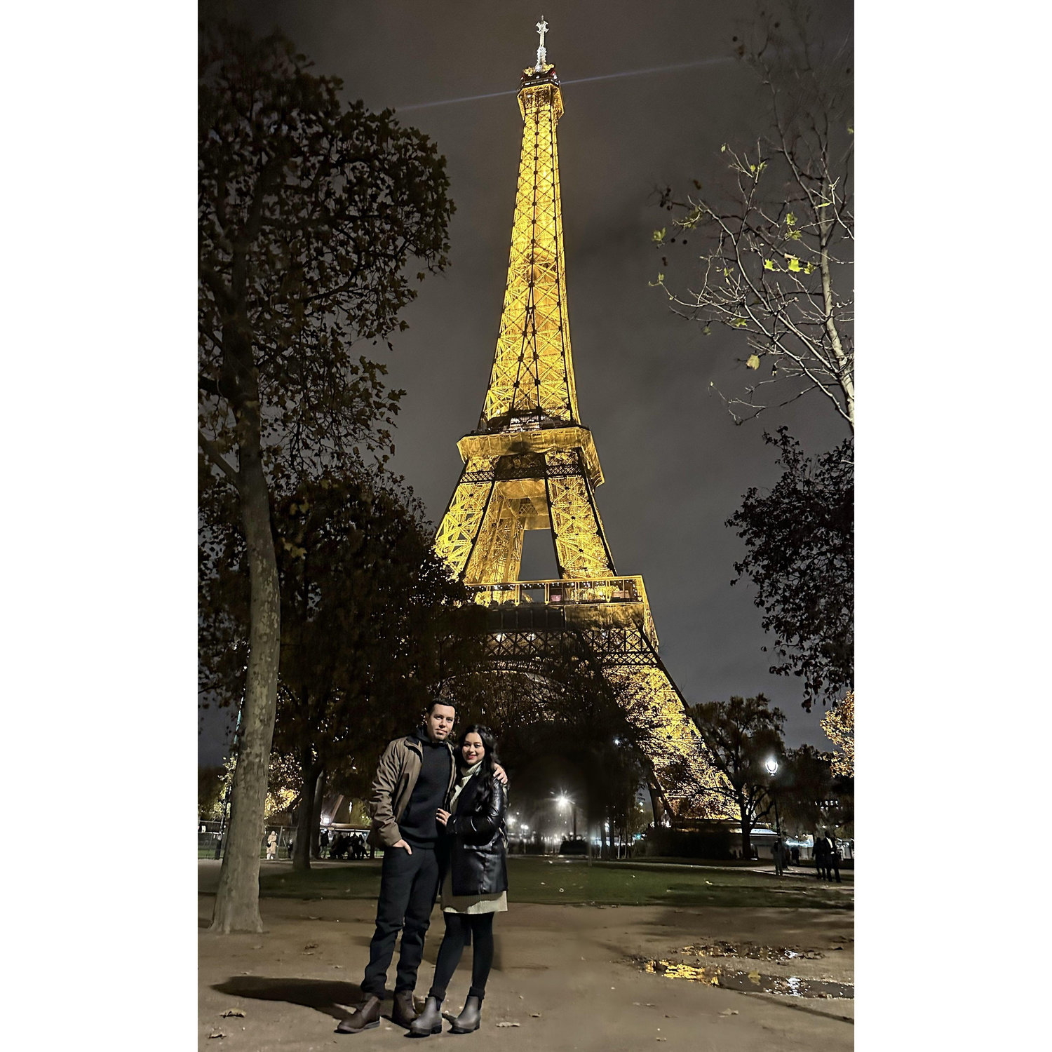 Nice night next to this tall thing behind us…