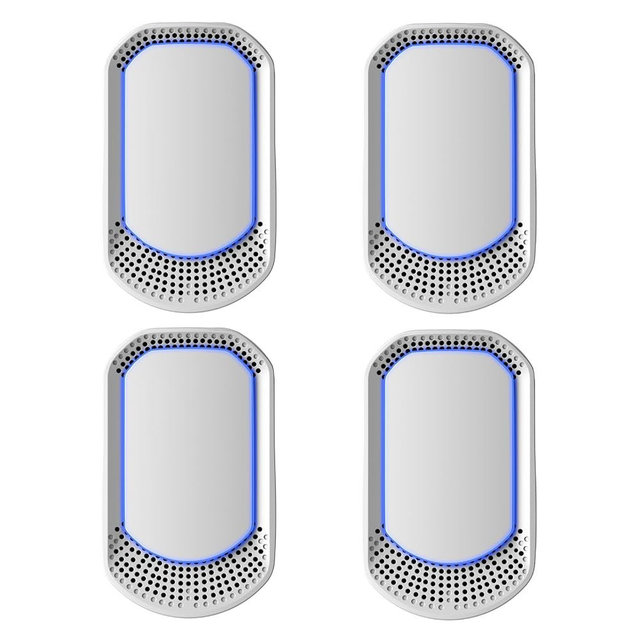 Oneluner Air Purifier for Home 4-Pack Plug-in Negative Air Ionizer Eliminates Strong Pet Odors from Litter Box, Kitchen, Bathroom Ozone-Free, Filterless, Whisper-Quiet Portable Design