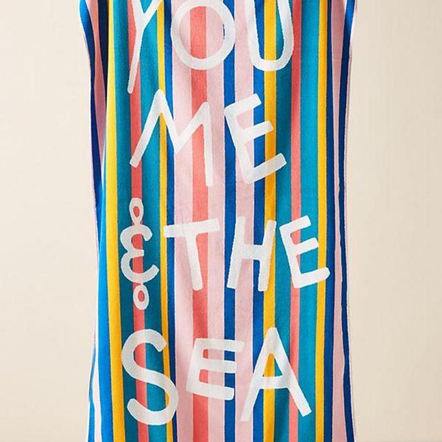You, Me, Sea Beach Towel