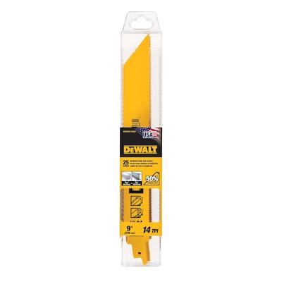 DEWALT  Bi-Metal 9-in 14-TPI Metal Cutting Reciprocating Saw Blade