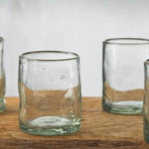 Organic Double Old-Fashioned Glasses (Set of 4)