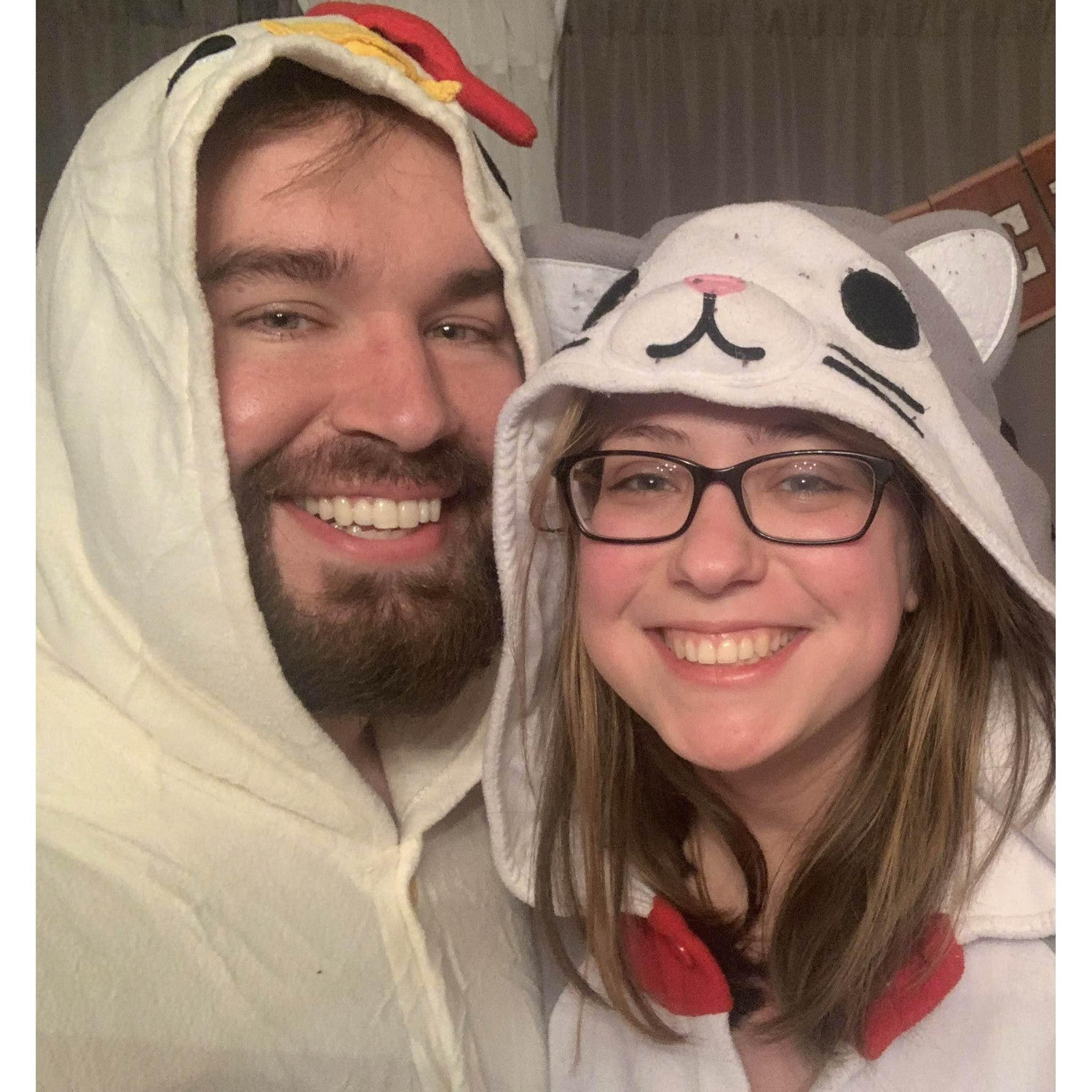 Halloween onesies together!