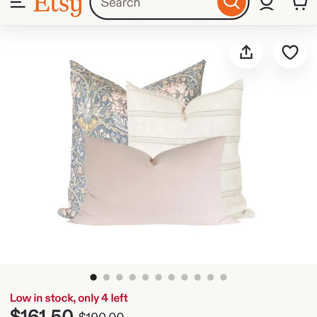Etsy - Shopping Cart