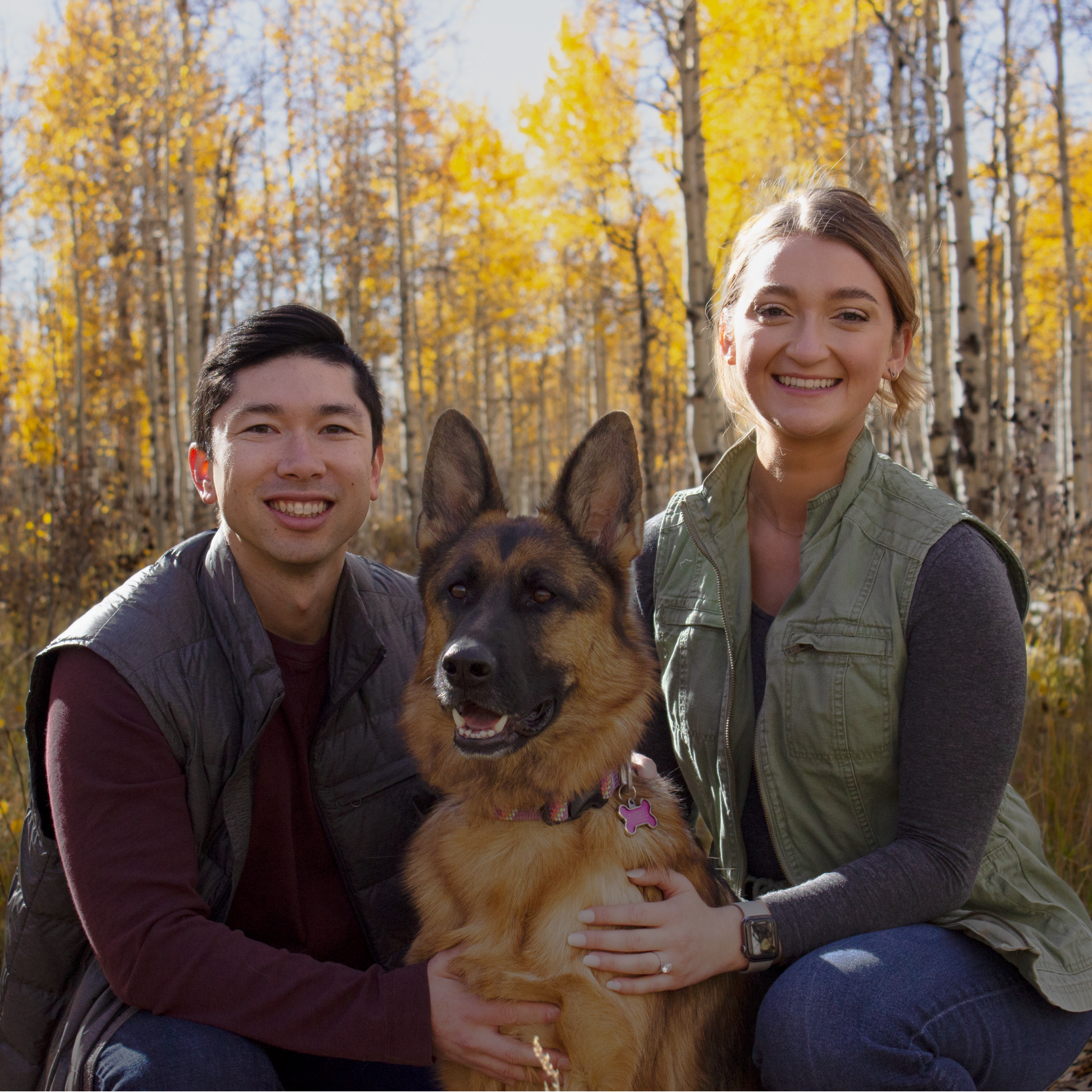 Enjoying the fall colors with Quin, 2022
