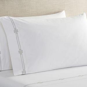 Emilia Embroidered Organic Sheet Set