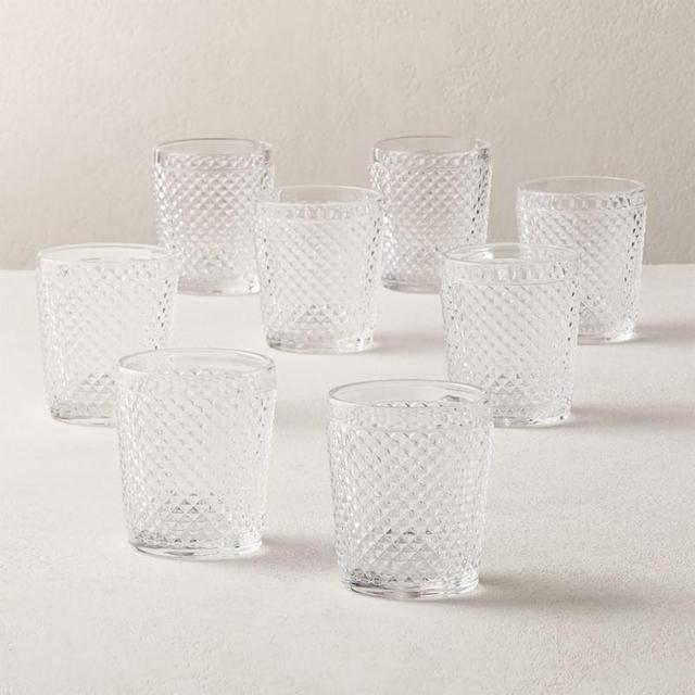 Chroma Clear Double Old-Fashioned Glasses Set of 8