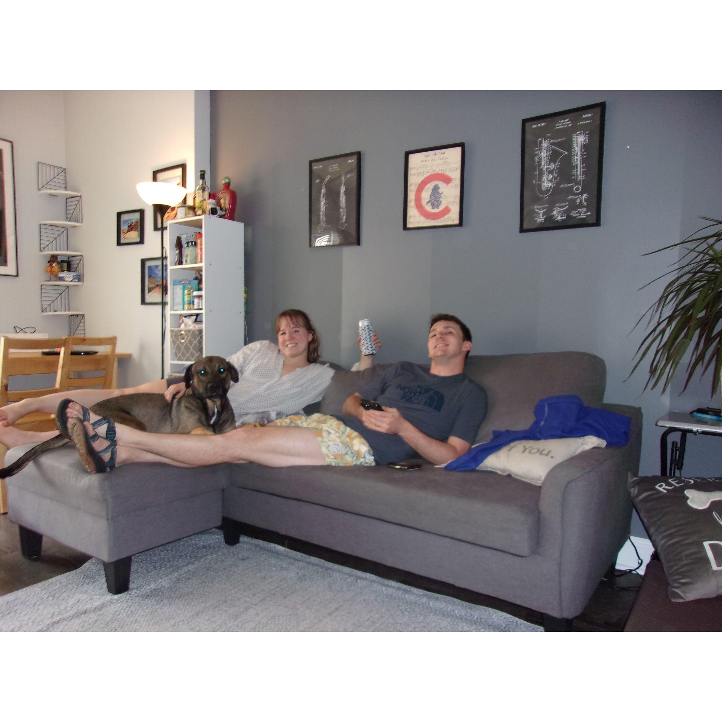 From our first Chicago apartment in 2021!