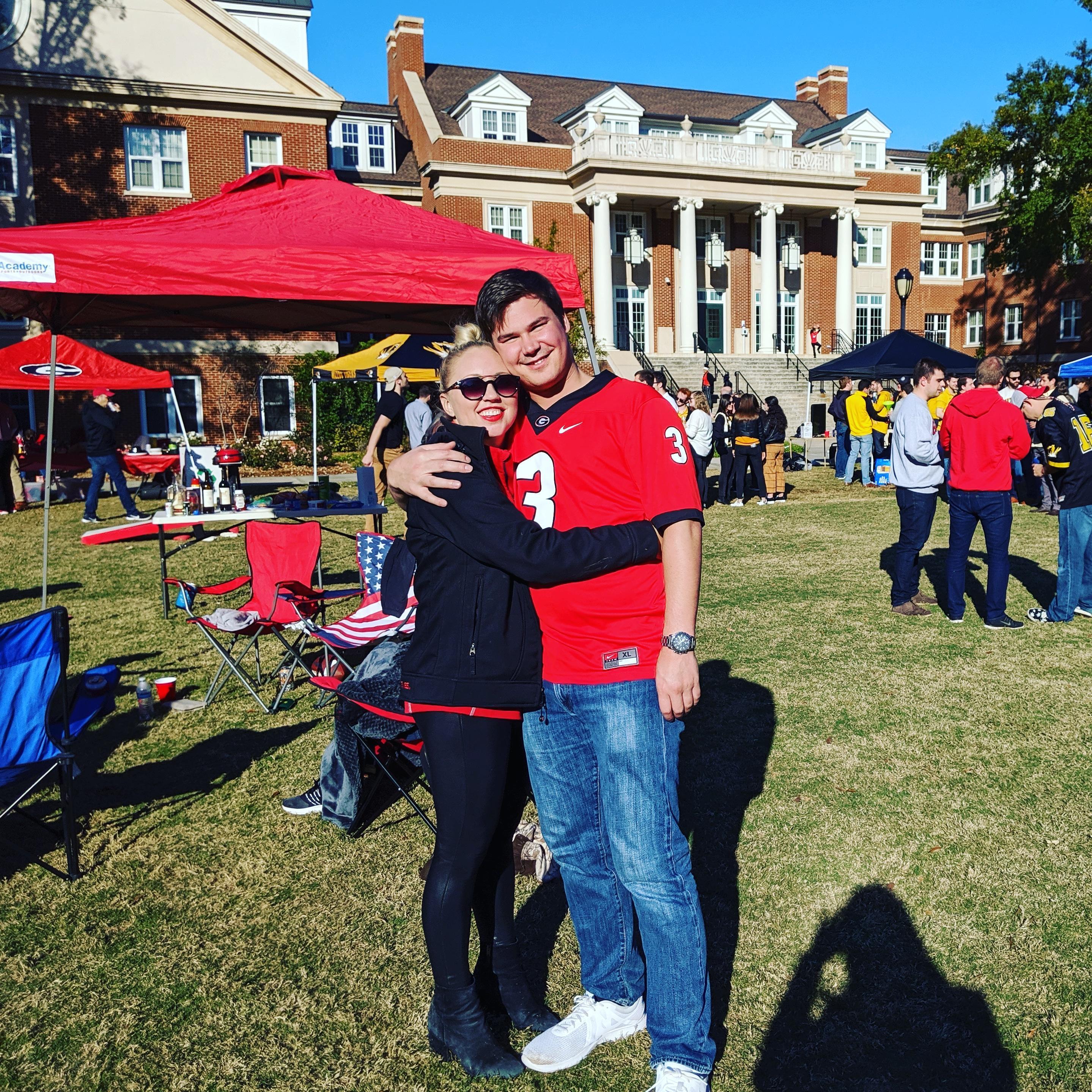 First Georgia game together - Go Dawgs!