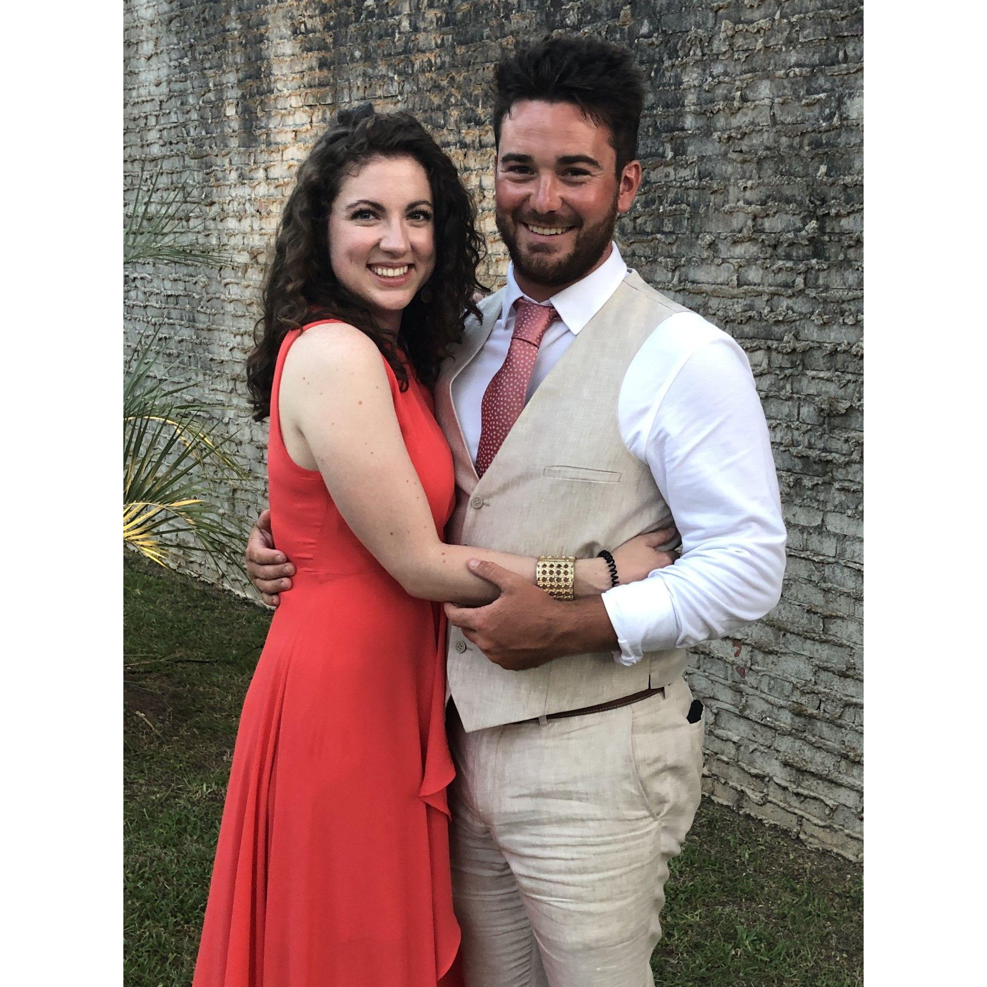 Our first wedding together as a couple!