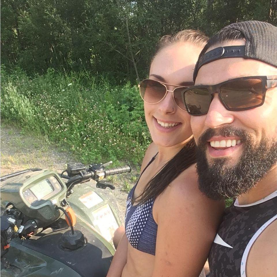 Quad ding at Moberly Lake, BC