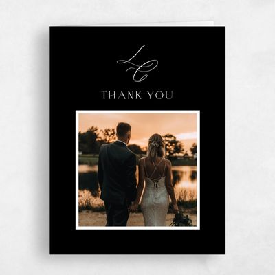 Black Wedding Thank You - Artvin Photo