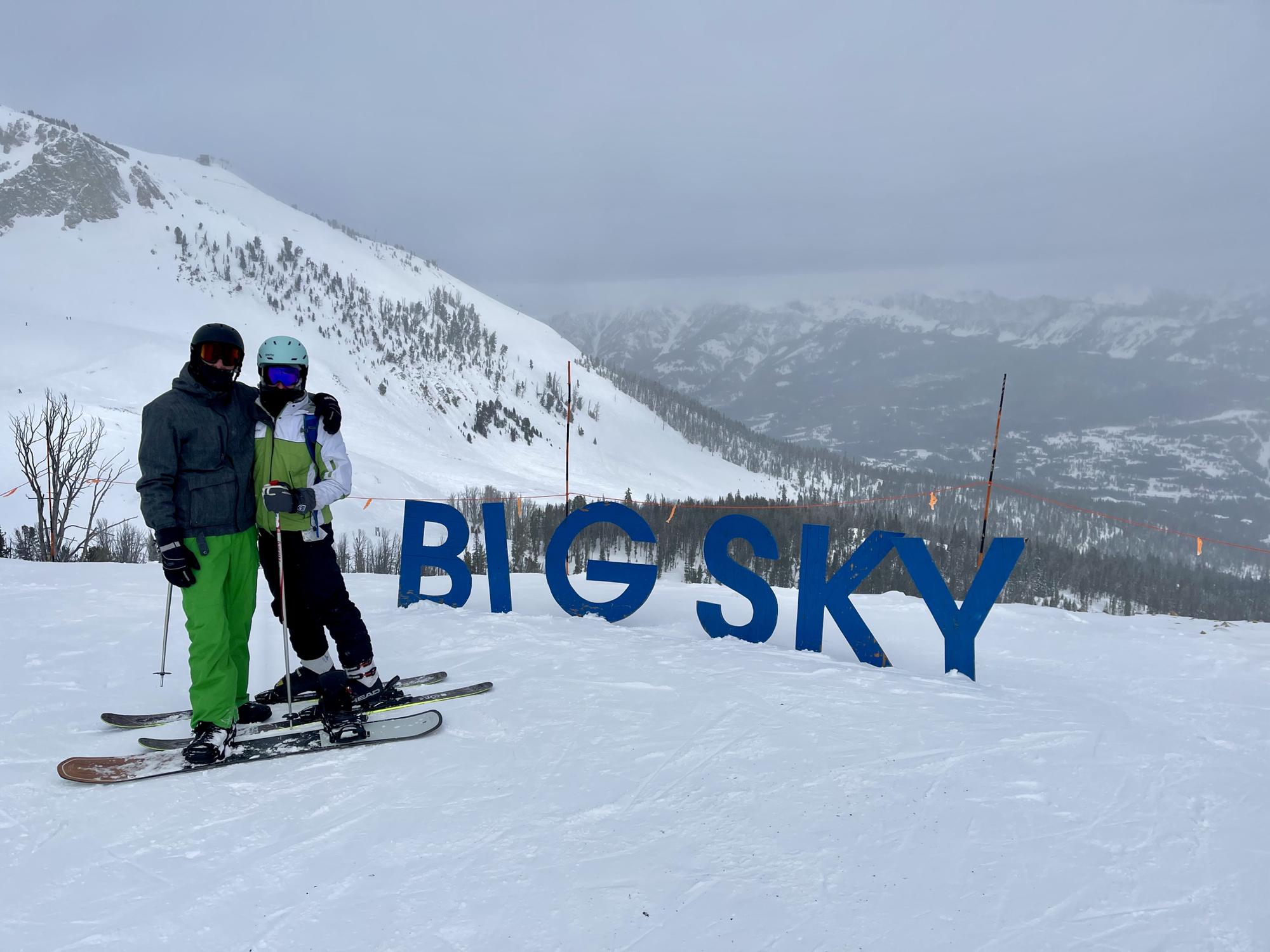 February 2021: Bozeman, MT. Ski and snowboard at Big Sky. Brutally cold weather that week