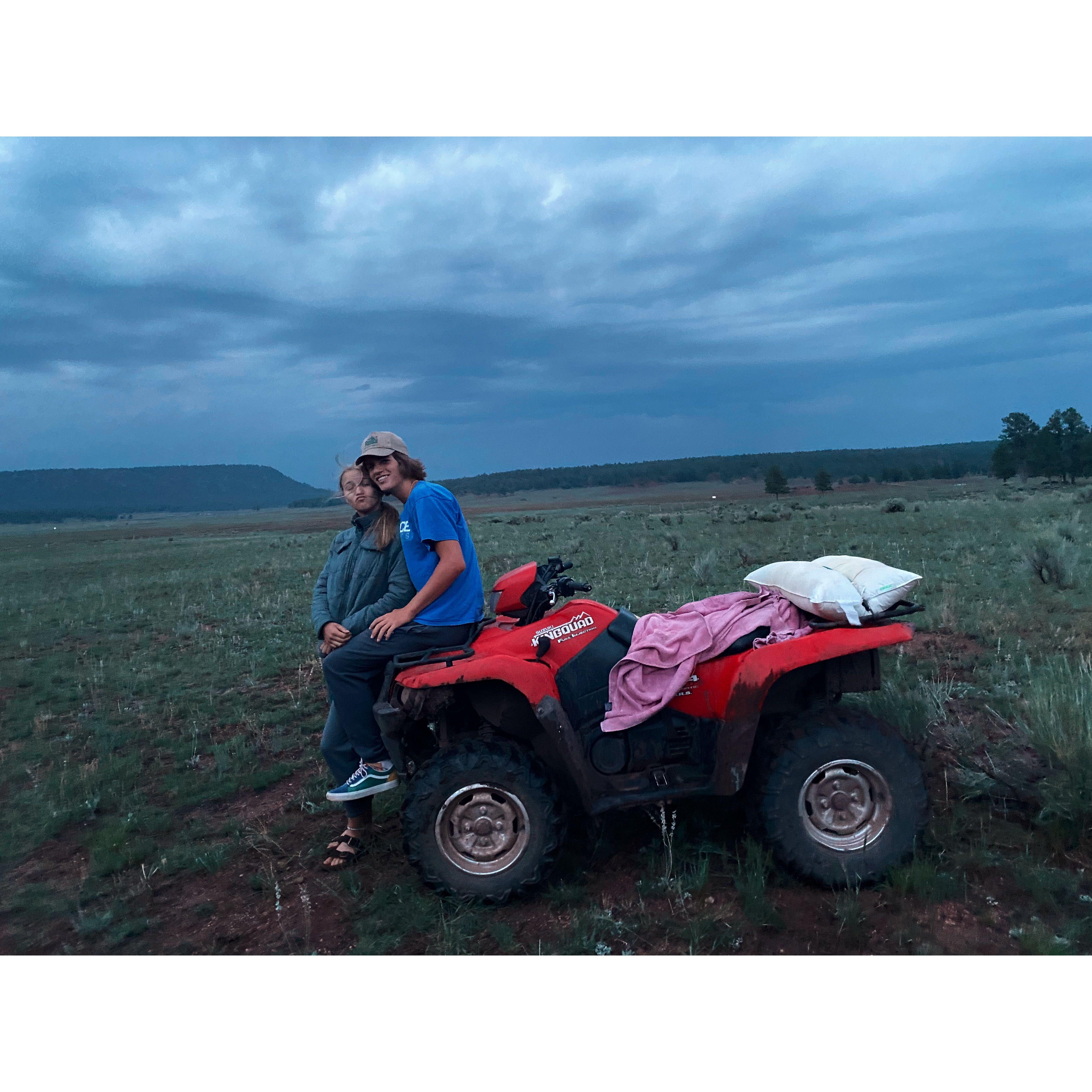 Celebrating our 1 year anniversary in Mcagffey, New Mexico