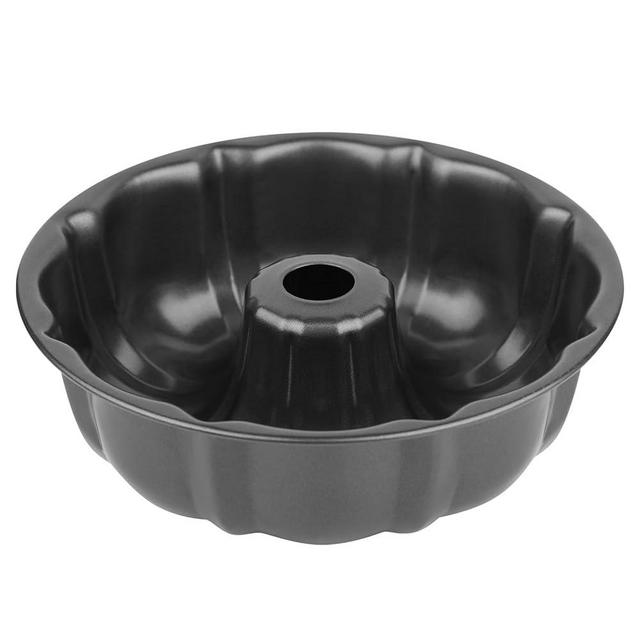 Novery 9.5’’ Non-stick Cake Pan, Heavy Duty Carbon Steel Fluted Tube Round Cake Baking Pan,Pound Cake Pan, Buntz Cake Pan, Tube Bakeware, Cake Mold, Baking Mold for Jello,Gelatin,Chocoflan,Flan