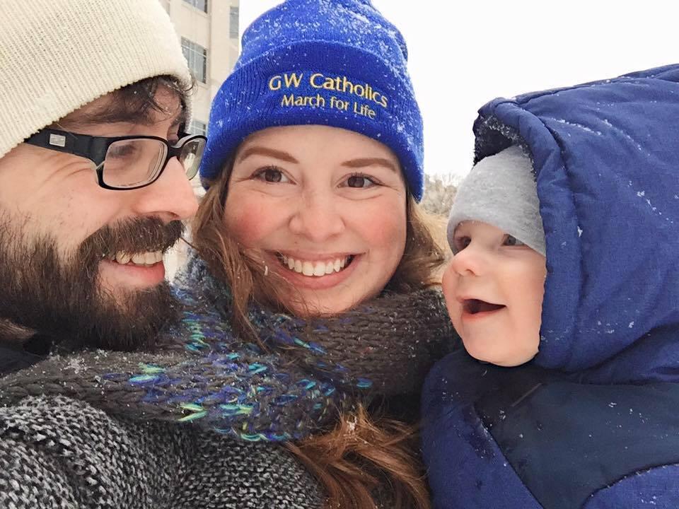 Lucas's first snow!