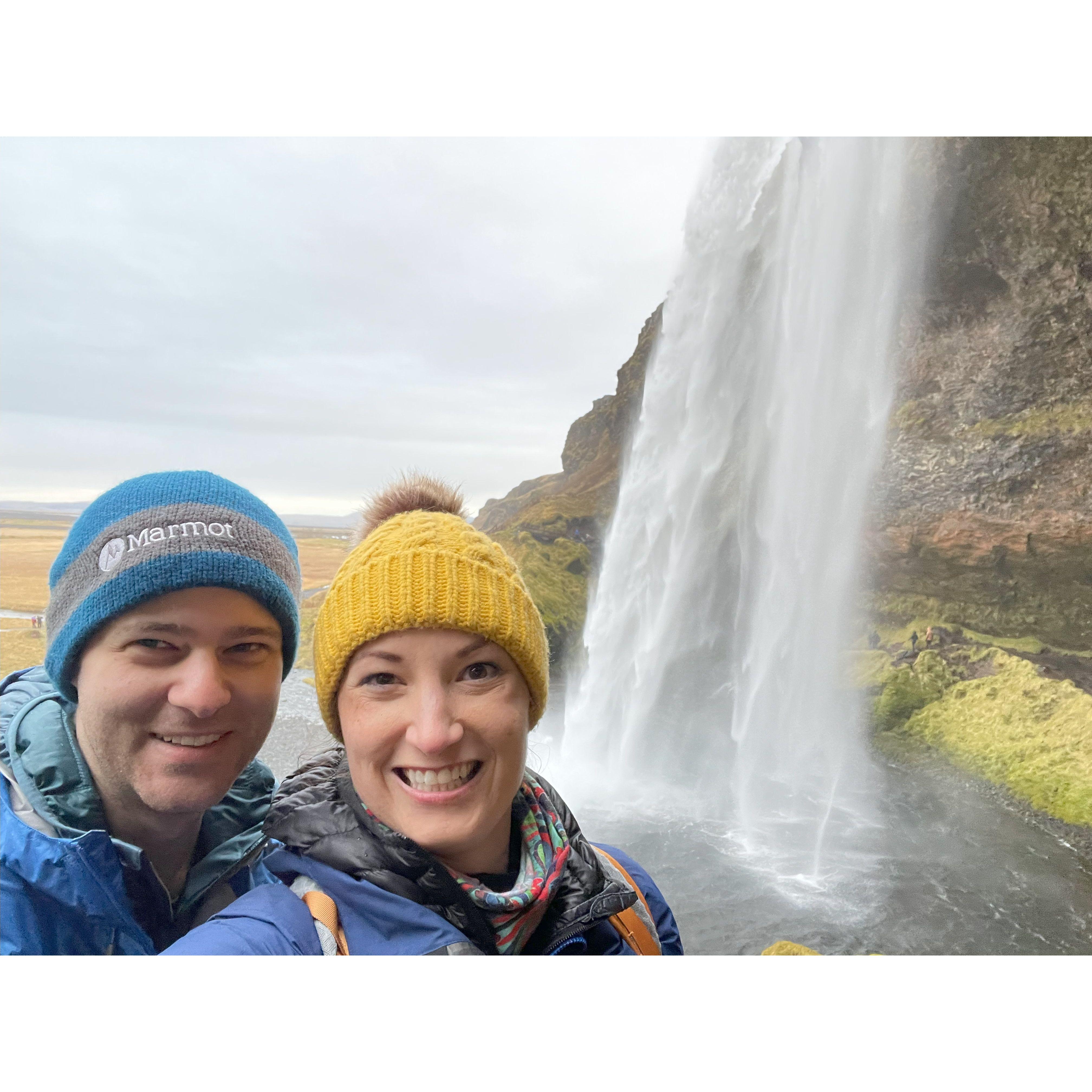 Seljalandsfoss waterfall, Iceland, October 2021