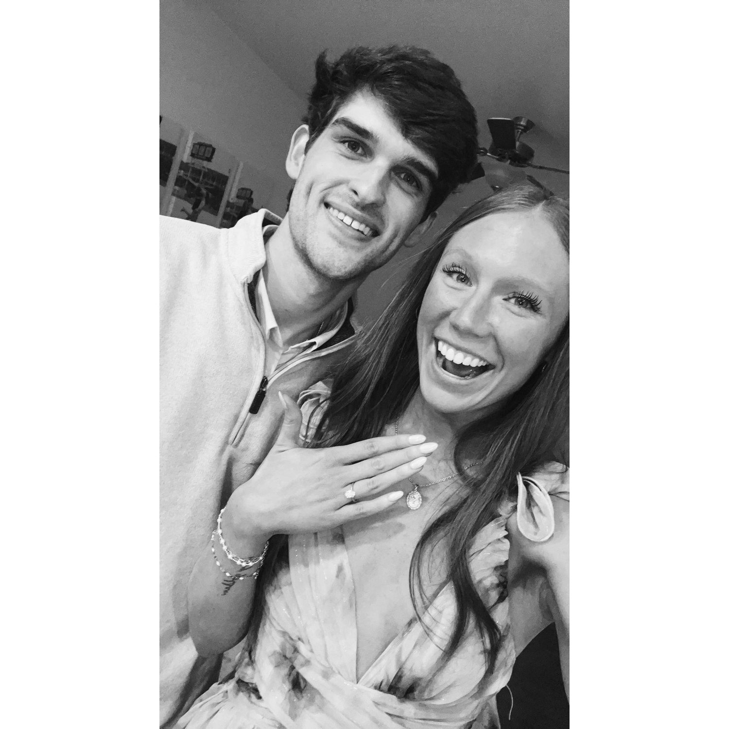 first selfie after our engagement