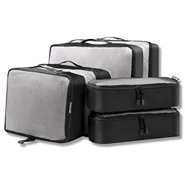 Bagail 6 Set Packing Cubes,3 Various Sizes Travel Luggage Packing Organizers