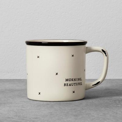 Morning Beautiful Stoneware Mug - Cream - Hearth & Hand™ with Magnolia