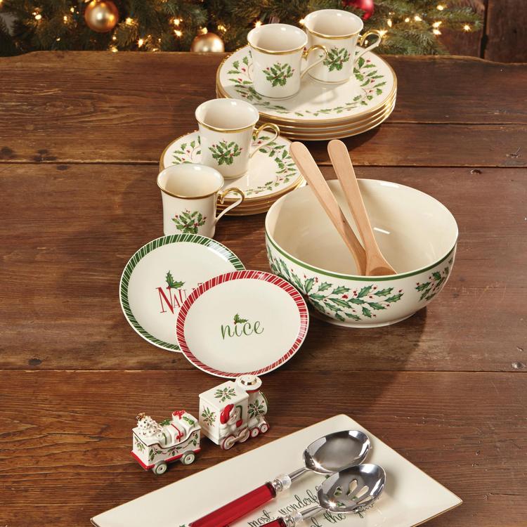 Salad Plates Lenox Christmas China Patterns Holiday (Dimension