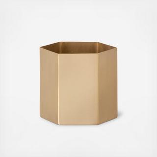 Brass Hexagon Pot