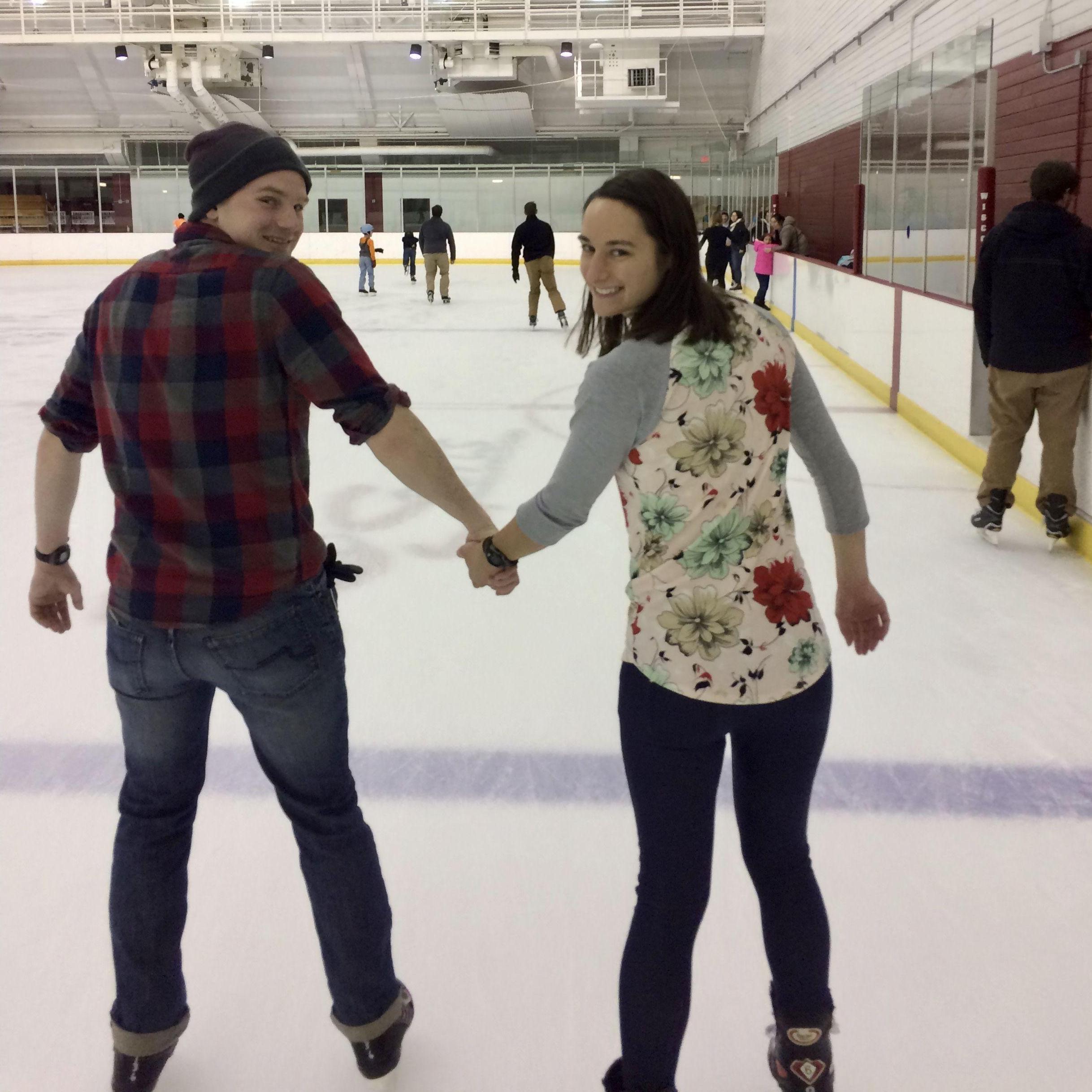 Ice skating at the Shell, Madison, January 2017