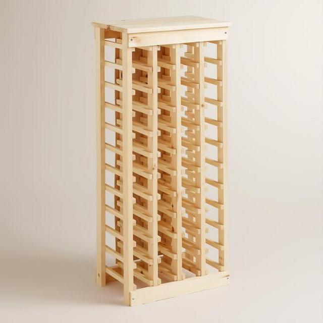 Pine Wood 44 Bottle Wine Rack