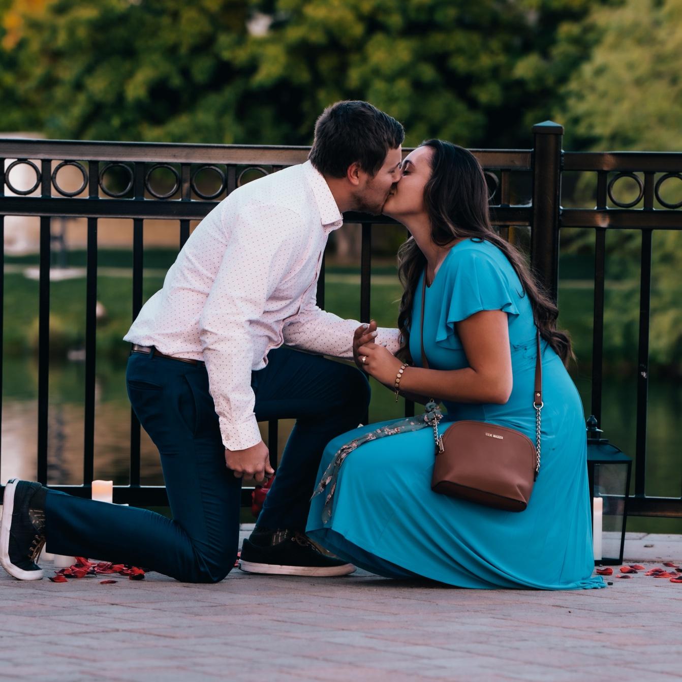 The moment Justin proposed