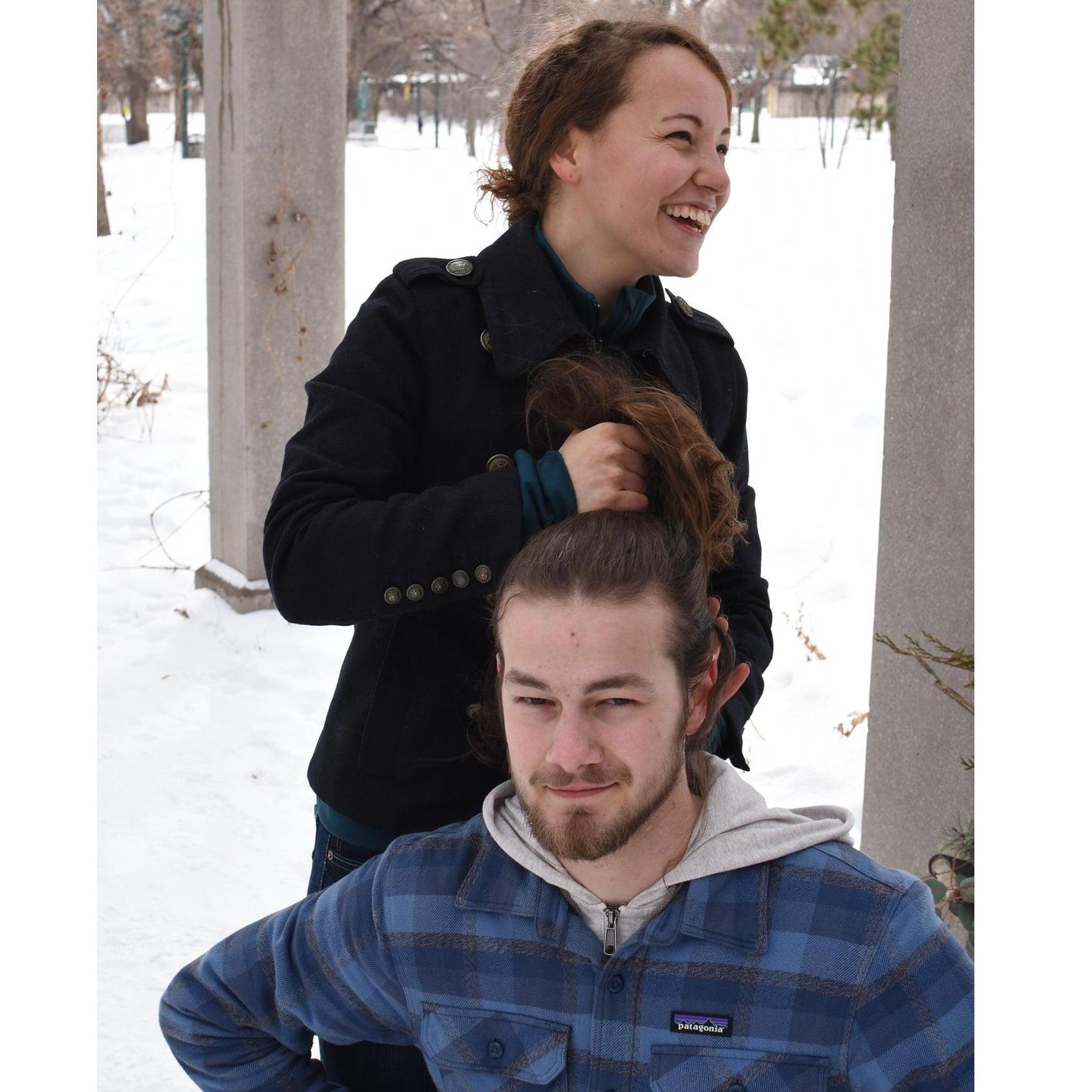 Forever doing this man's hair