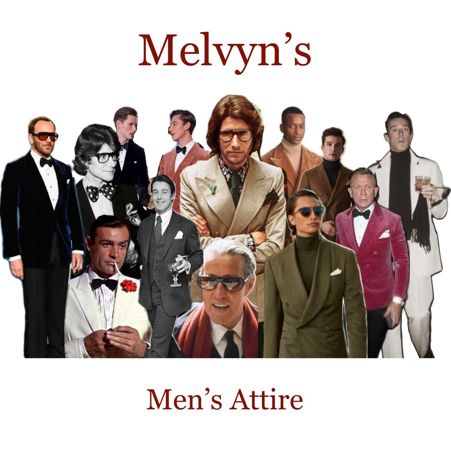 1975 cocktail glam! In honor of Melvyn’s opening year. If you’ve never worn a tux, a velvet sport coat, or a bow tie, this would be the perfect excuse!