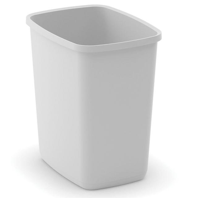 Simply Essential™ 6.6-Gallon Wastebasket in White