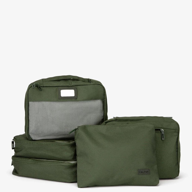 Packing Cubes Set (5 Pieces) in Moss