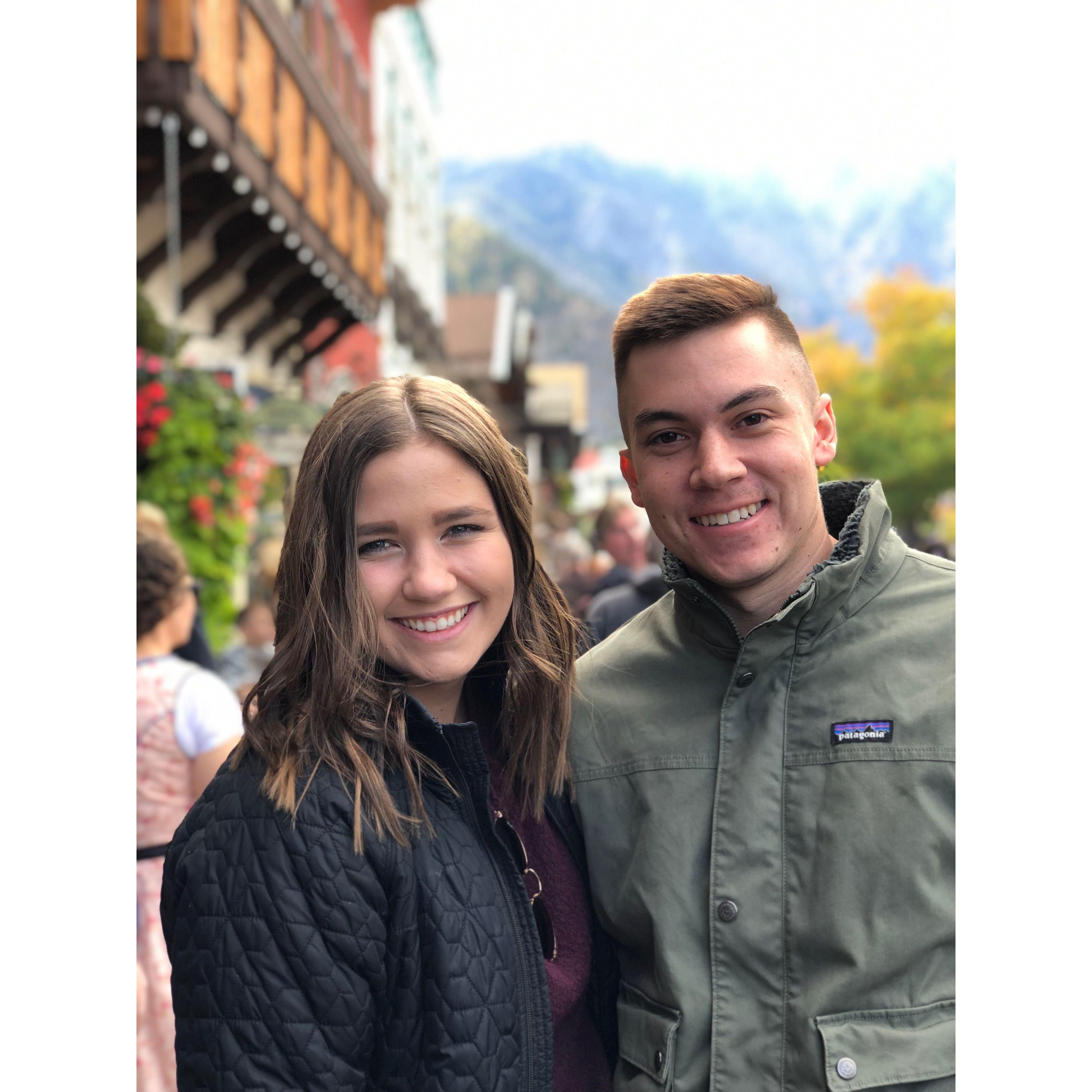 The first time we went to Leavenworth together for Oktoberfest.
