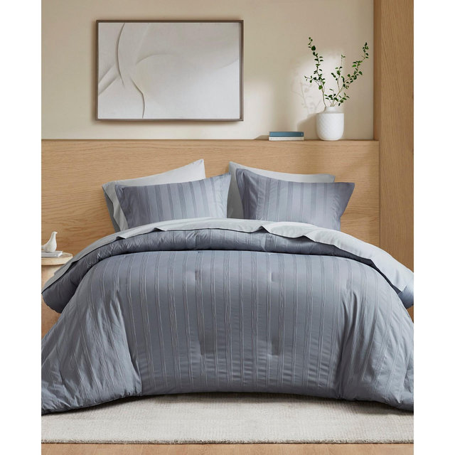 510 Design Logan Woven Striped 7-Pc. Comforter Set, Queen