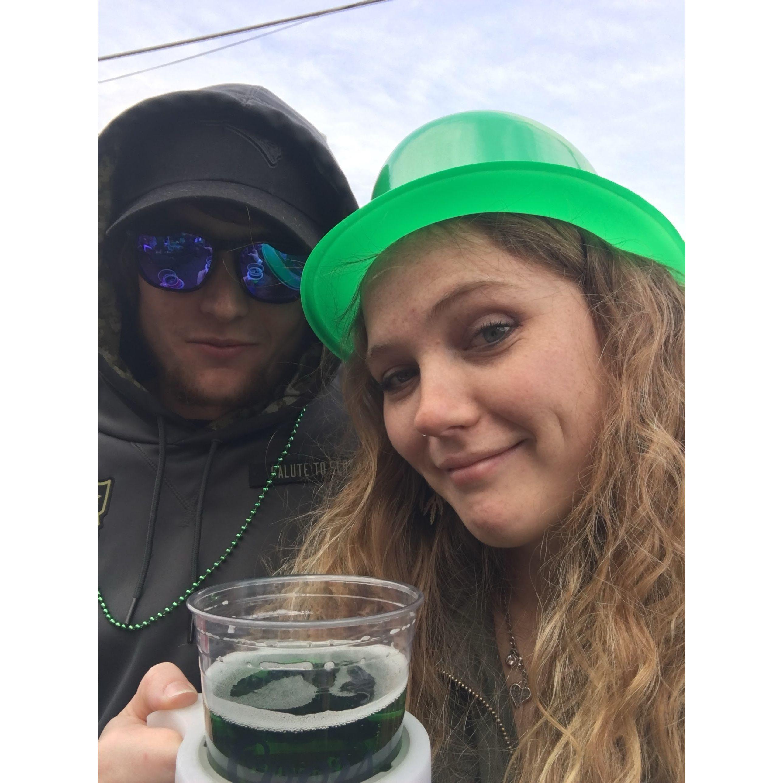 Kegs and Eggs always goes best with Green Beer