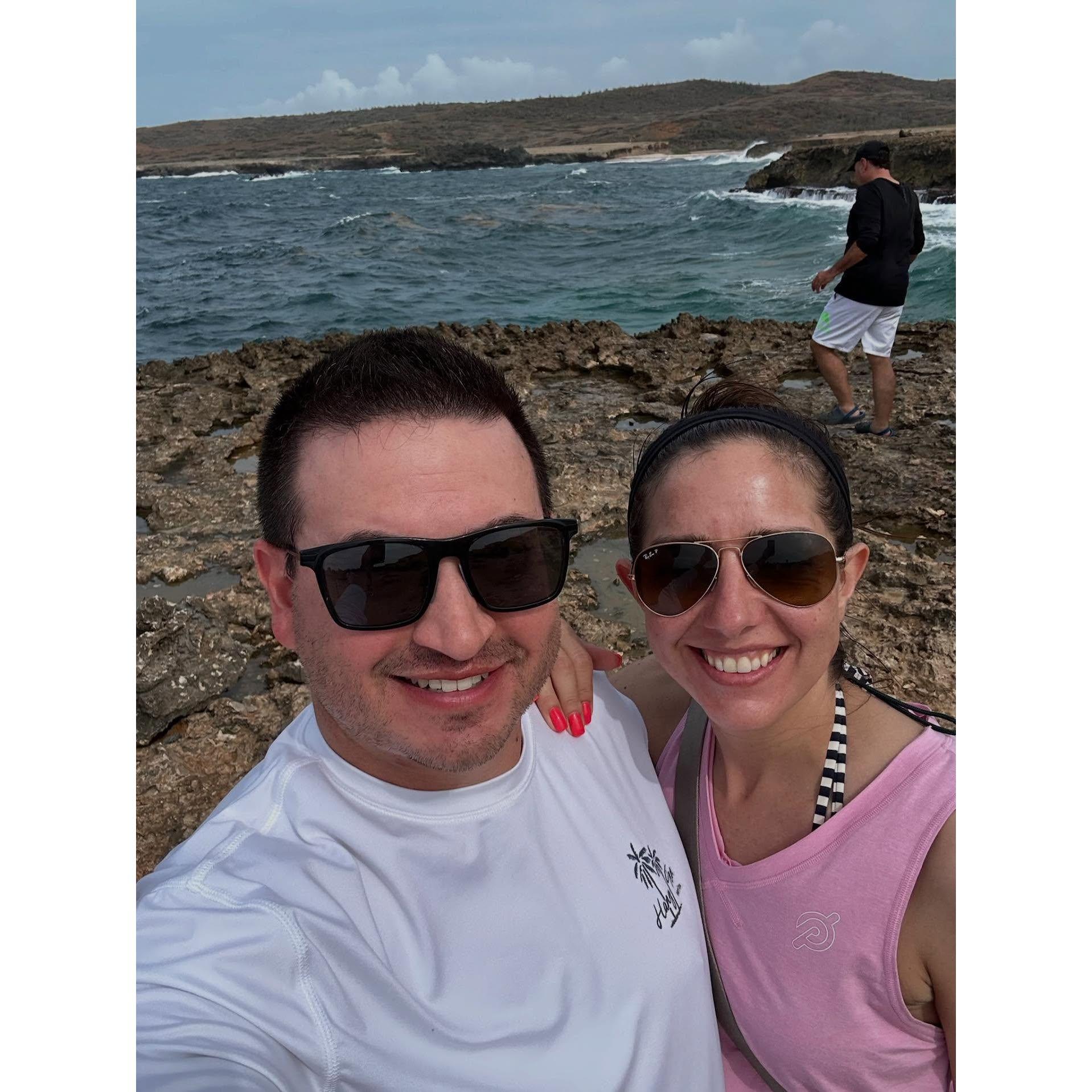 After some snorkeling in Aruba!