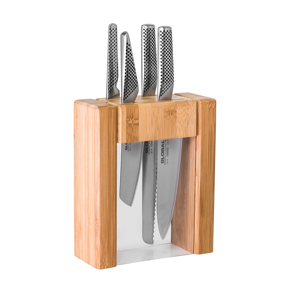 Global Ikasu 5-Piece Knife Block