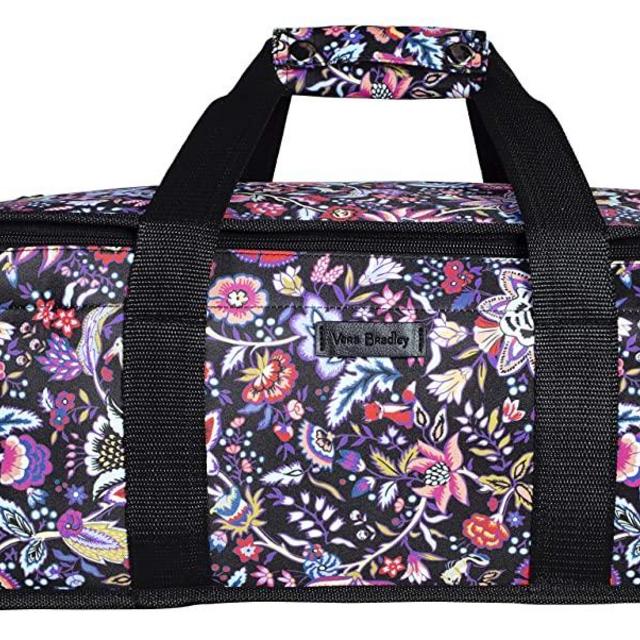 Vera Bradley Insulated Casserole Dish Carrier with Zip Closure and Handles, Thermal Bag Fits Up To Two 9x13 Baking Dishes, Foxwood Floral